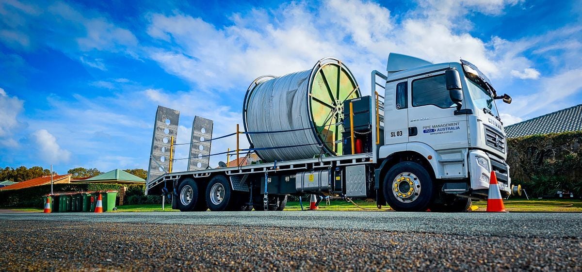 Truck with spiral 